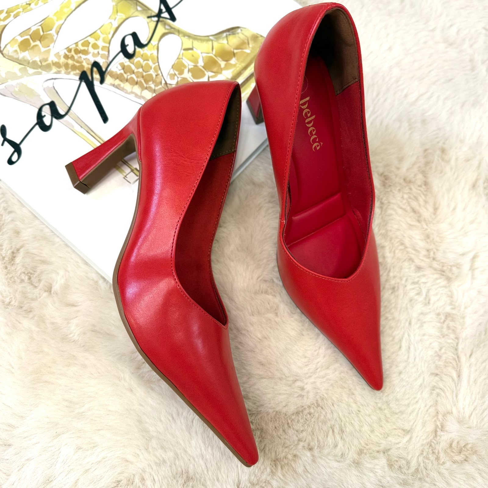 SCARPIN BEBECÊ 7043425 VERMELHO