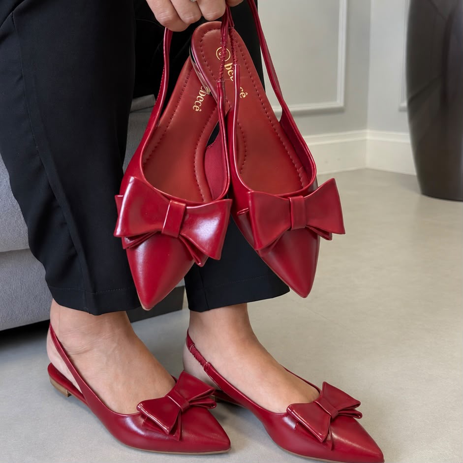 SAPATILHA SLINGBACK BEBECÊ 2019150 VERMELHO